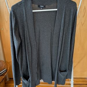 Premise Dark Gray Open Front Cardigan